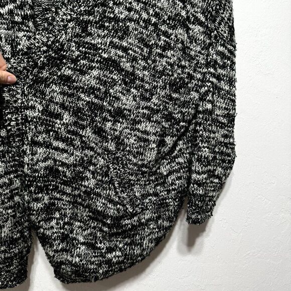 Knot Sisters Cardigan Sweater Mohair Dolman Black Knit Open Front Women sz M / L - Picture 3 of 9